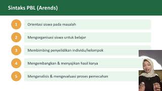 Problem Based Learning (PBL) dalam pembelajaran 