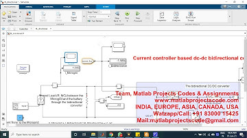 Current controller based dc-dc bidirectional converter PH.D. RESEARCH SUPPORT | MATLAB PROJECTS