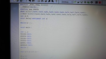 O to 99 Seven Segment Display Using PIC16F887