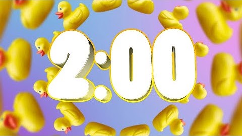 Quack Attack: 2 Minute Rubber Duck Countdown timer
