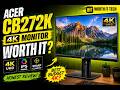Acer CB272K UHD Monitor Review 🔥 4K Budget Monitor Worth It?