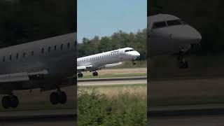 Lufthansa Bombardier Crj-900 Arrives Bsl Runway 15