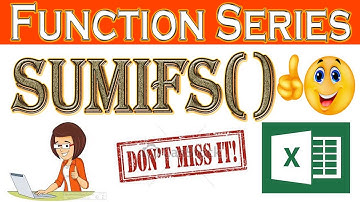 How to use sumifs function in excel 2007/2010/2013/2016 [Hindi]