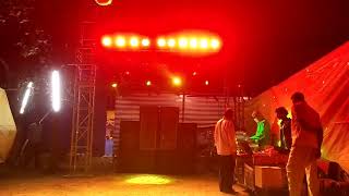 DJ TIGER Bodeli Chota Udepur Gujarat Demo Check Roadshow Sound System Setup  Sharpy Lasers Truss 