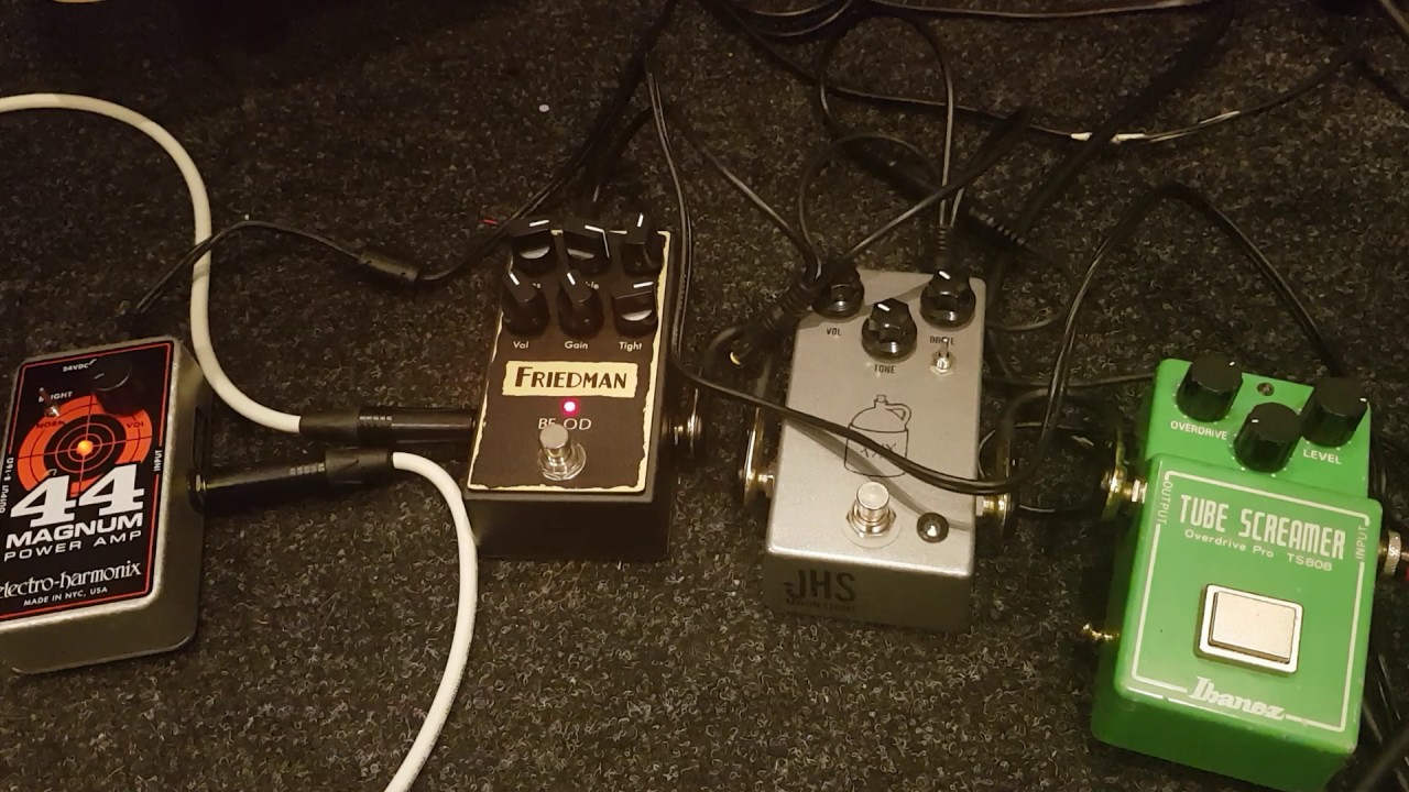 Friedman BE-OD pedal, EHX magnum 44, Mesa 2x12