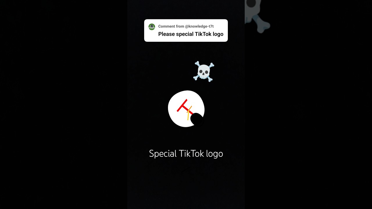 special TikTok logo ☠️