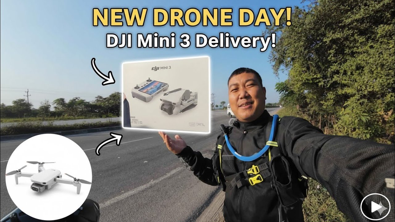 Taking a DJI Mini 3 Drone Delivery 🤩🤩🤩🥳🥳