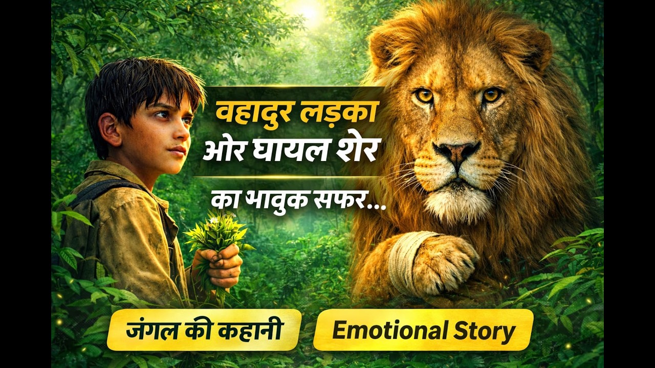 “जंगल में लड़के ने घायल शेर की मदद की… फिर जो हुआ उसने सबको चौंका दिया”