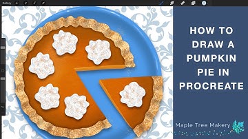 How to Draw a Pumpkin Pie in Procreate