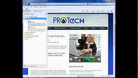 Creating a Tab Group in Internet Explorer
