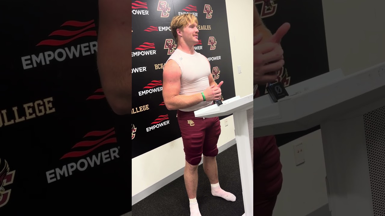 VERSATILE: Boston College tight end Zeke Moore is going to be a multi use weapon for the Eagles