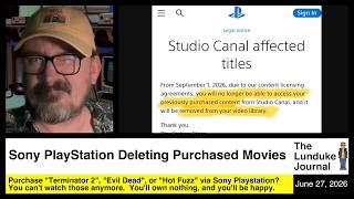 Sony PlayStation Deleting Purchased Movies