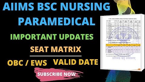 Aiims Nursing | OBC/ EWS Certificate | Doubt Clear | Aiims Prospectus 2022