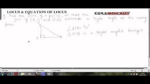 Locus and equation of locus | Shifting of origin