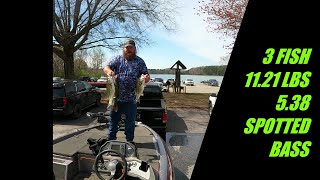 Fishing Lake Norman Topwater in March