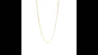 14K Solid Gold Figaro Chain Necklace Men's Necklace Men's Jewelry Gold Chain Figaro Necklace Italian