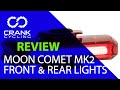 Moon Light Comet mk 2 LED REAR and FRONT Bike Light REVIEW