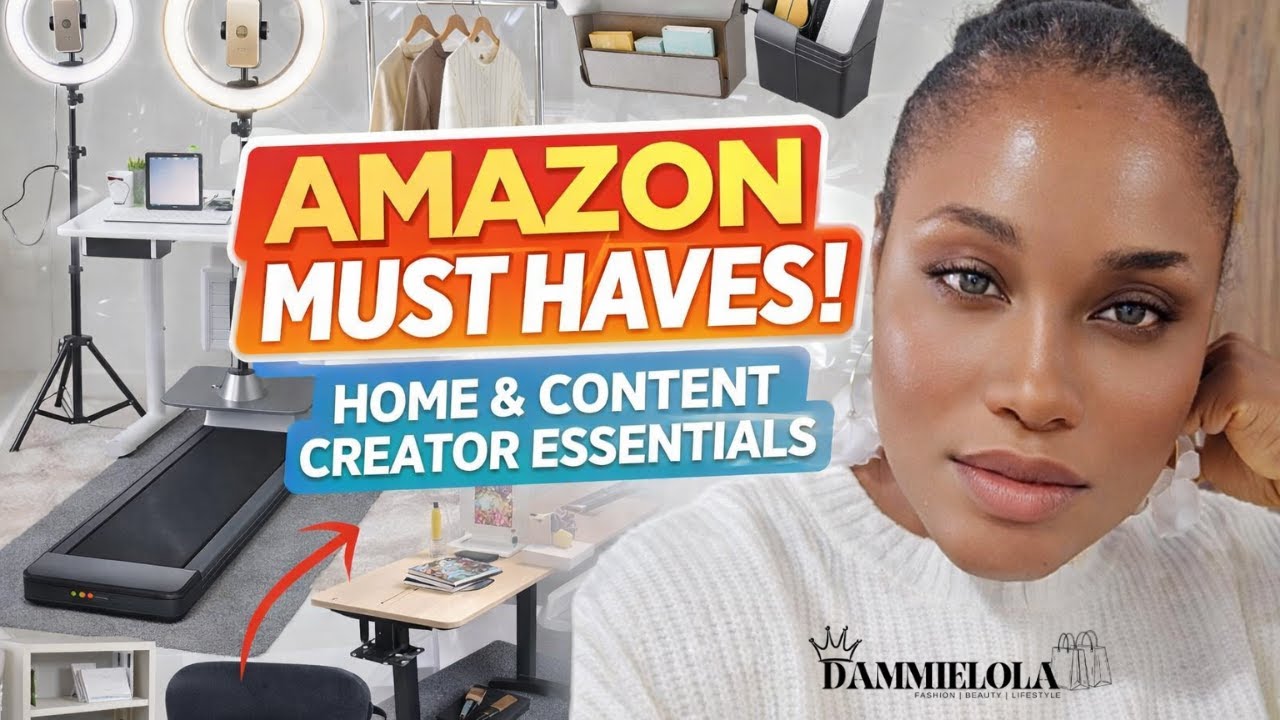 Amazon Finds You NEED in 2026 |Ring Lights, Walking Pad Desk, Home Organization & Creator Essentials