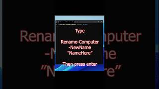 How to rename a computer with Powershell #powershell #windows #windows11 #microsoft #admin
