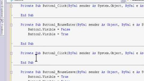 Vb - studio  - Mouse Enter