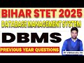 Bihar STET CS 2025 | Master DBMS for Bihar STET with exam-focused MCQs, PYQs and quick revision