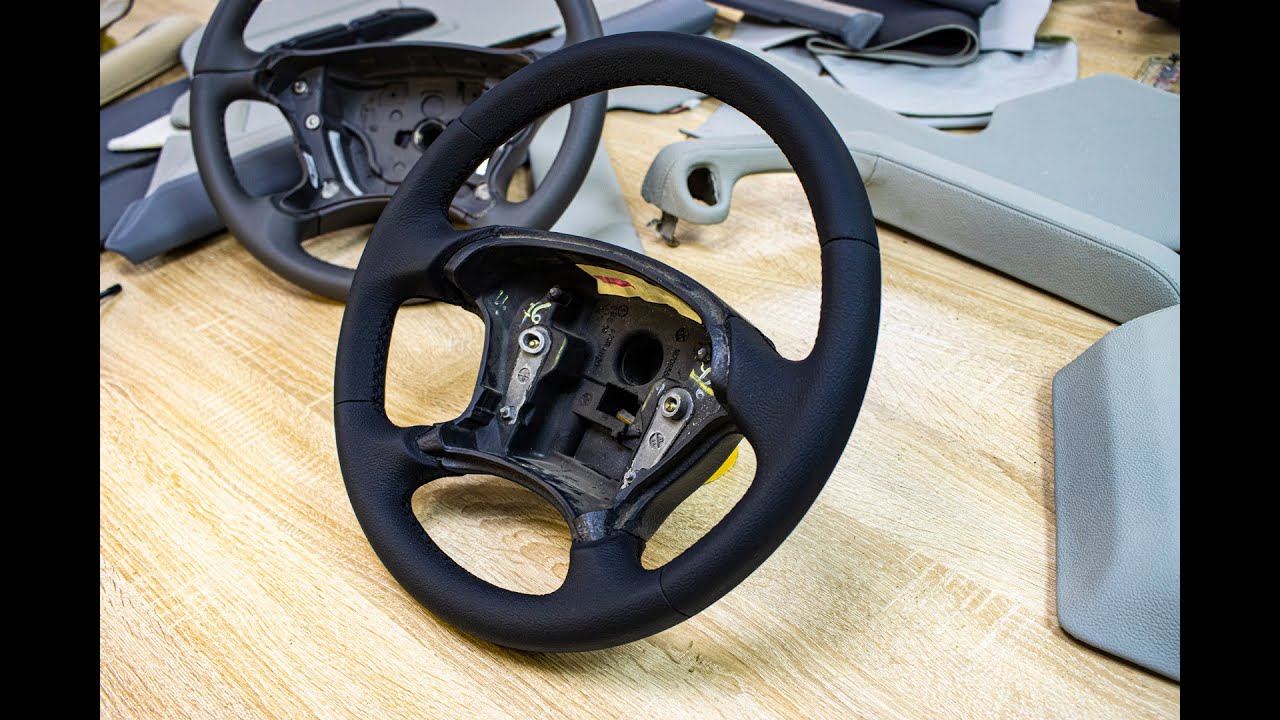 Обтяжка руля для Peugeot 406 - YouTube