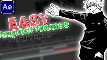 Impact Frames for Anime Edits (Easy & Fast) | After Effects Tutorial