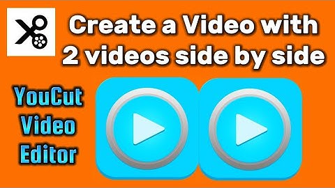 How to play two videos side by side with YouCut video editor android app