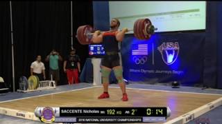 Usaw Uni U25 Nationals Highlights Nicholas Saccente