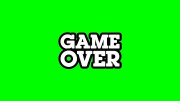 [CHROMA KEY] Game Over Screen