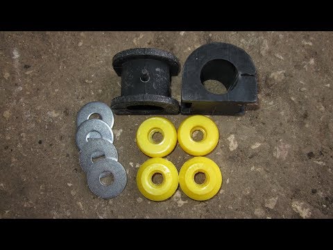 Замена втулок и подушек стабилизатора MITSUBISHI LANCER/Replace a stabilizer link and bushing