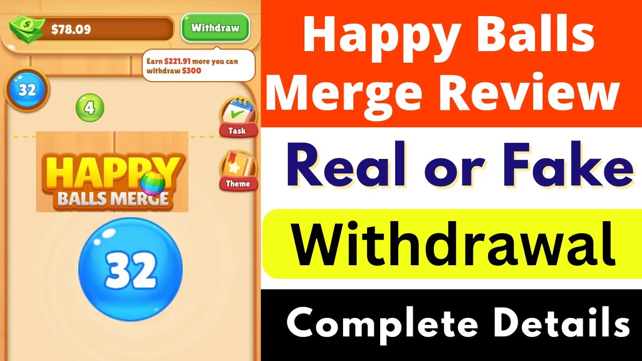 Happy Balls Merge Real or Fake | Happy Balls Merge Withdrawal | Happy Balls Merge Review | Reality