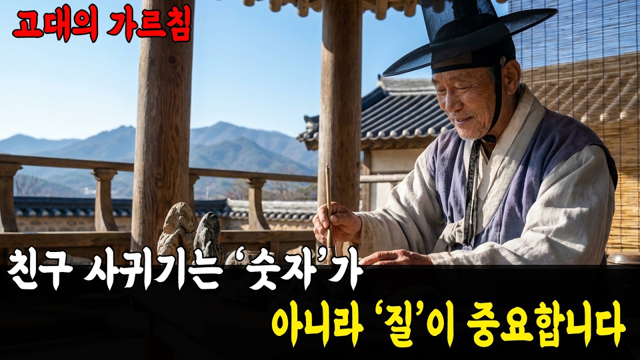 고대의 가르침: 친구 사귀기는 ‘숫자’가 아니라 ‘질’이 중요합니다