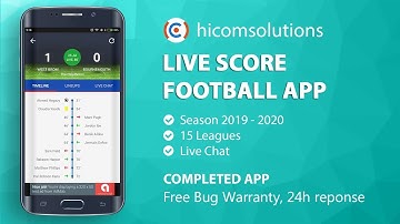 Android Demo - Live Score Football Mobile App Template, Script, Source Code for Sale