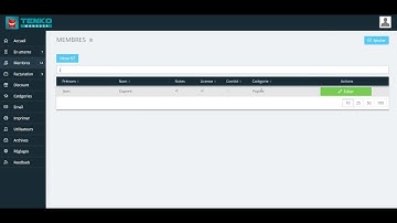 Gestion des archives de membres