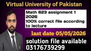 | Mth623 assignment 1 solution 2026 | tensor analysis and it's application | Vu assignment  |
