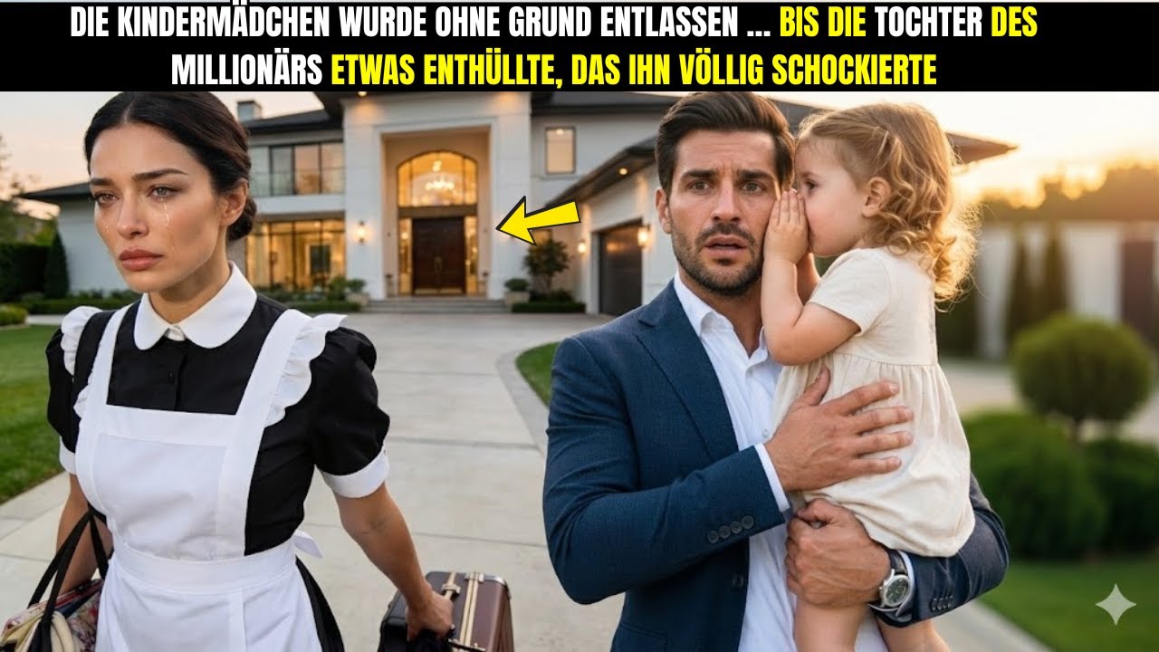 Das Kindermädchen wurde ohne Grund entlassen … bis die Tochter des Millionärs etwas enthüllte, das..