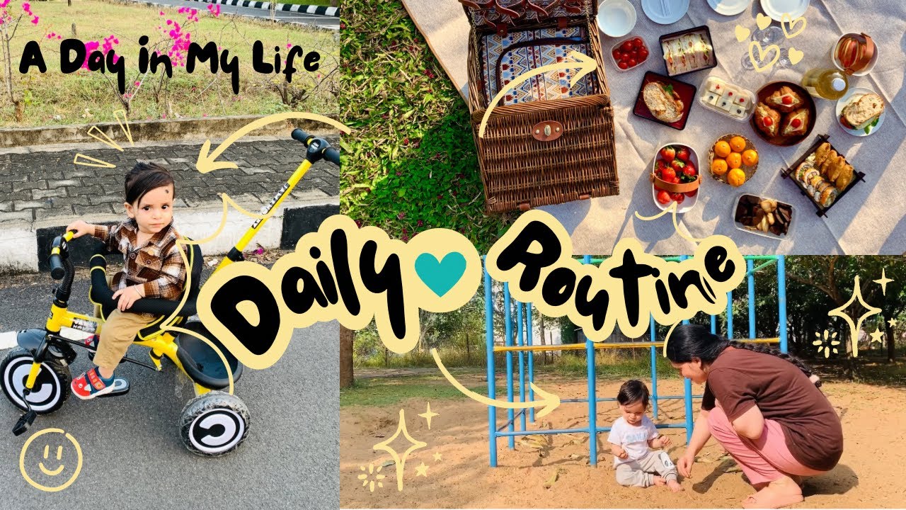 छोटे बच्चे के साथ घर के दिन भर के काम कैसे मैनेज करे||My routine with my 1 year baby|| khushibalbir 