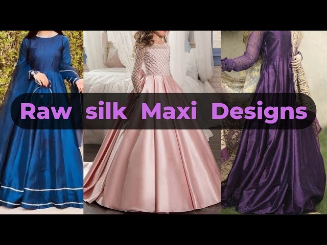 Raw Silk Dress - Sawan (3 Pcs)
