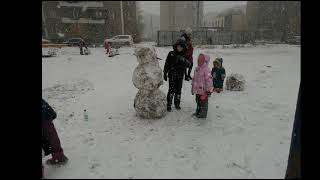 Первый снег в Челябинске.