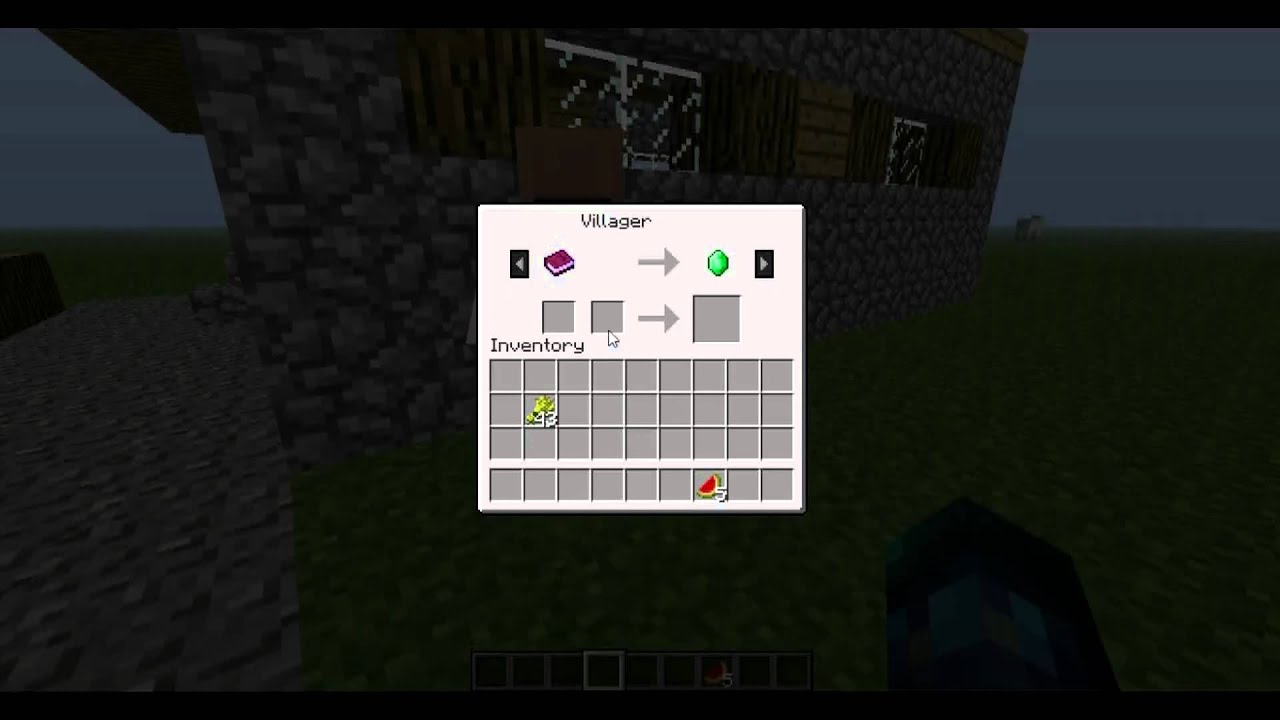 Minecraft Tutorial: How to trade with NPC villagers
