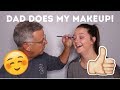 MY DAD DOES MY MAKEUP! (*HE DOES WELL*) | Challenging Mondays