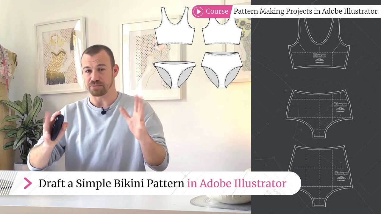 Design Your Bikini! Adobe Illustrator Tutorial for Bikini Swimwear Patterns  