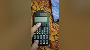 # How to solve determinant matrix by fx991cw calculator.