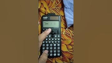 # How to solve determinant matrix by fx991cw calculator.