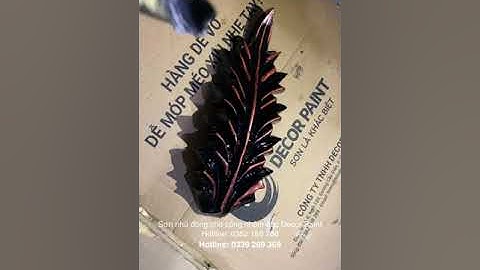 Cách sơn giả cổ nhũ đồng trên sắt mỹ thuật