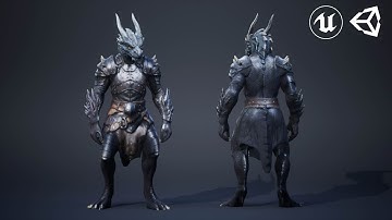 Dragon Warrior  - Unreal Engine/Unity Сharacter