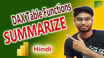 What is Summarize function in DAX | Group By in DAX | Power BI DAX Tutorial in Hindi