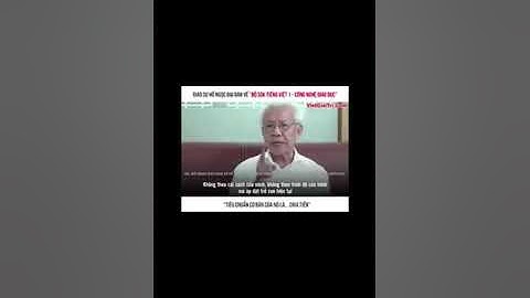 Tin nóng: bố mẹ ko có quyền can thiệp việc học của con: lời của giáo sư hồ Ngọc đại