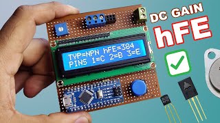 DIY Arduino Transistor Tester with hFE | Arduino Project DIY Arduino Transistor Tester with hFE | Arduino Project